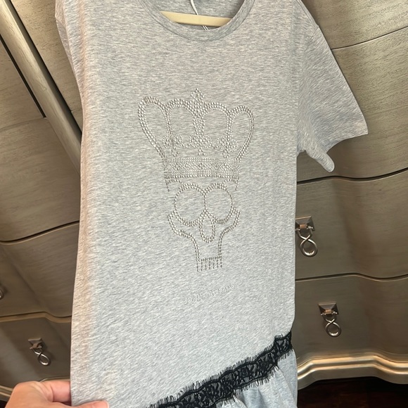 💀 JOHN GALLIANO Rhinestone Skull Dress - Picture 5 of 8